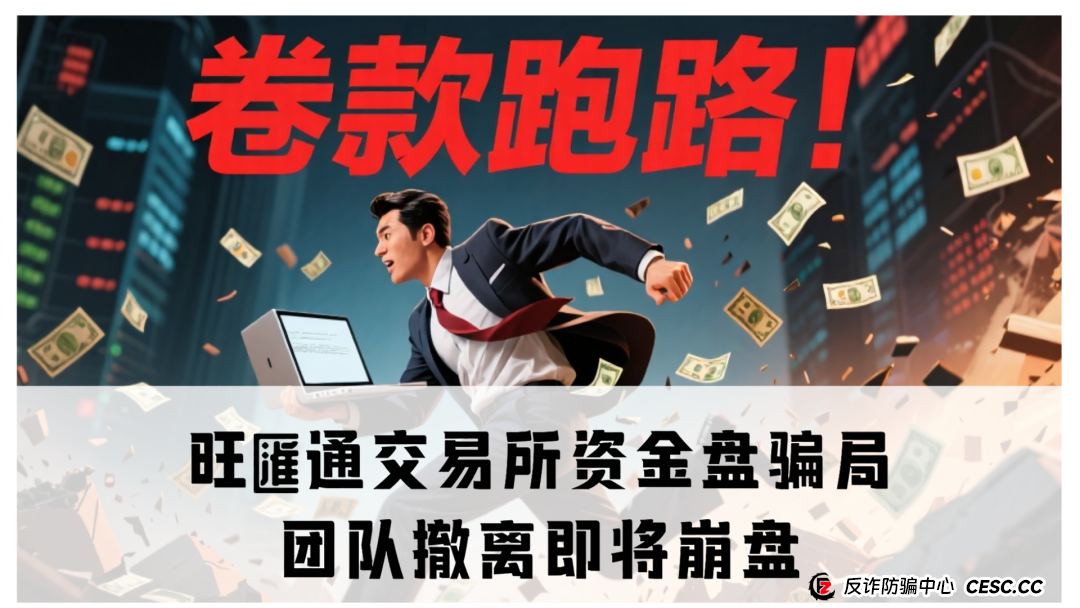 旺匯通交易所资金盘骗局,团队撤离即将崩盘,高度预警!