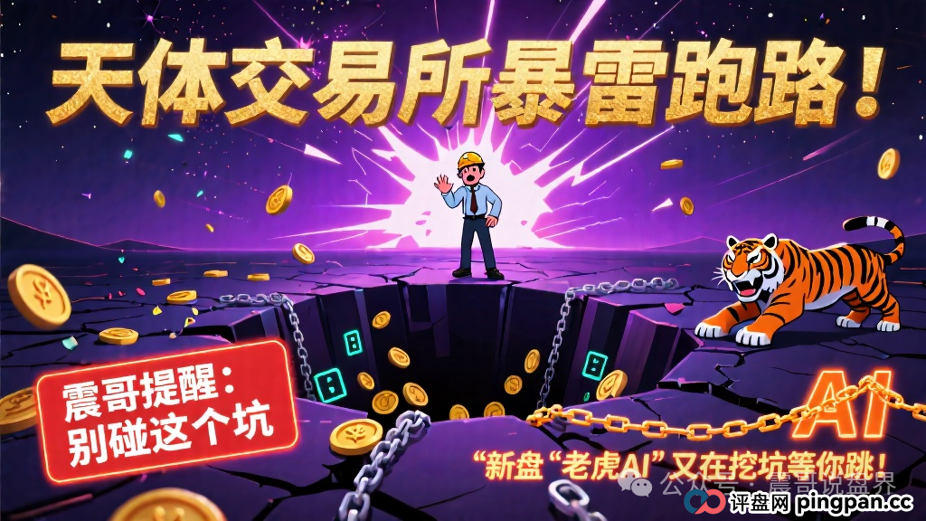 “天体交易所”暴雷跑路!别碰这个坑,新盘“老虎AI”又在挖坑等你跳