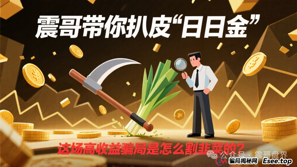 震哥带你扒皮“日日金”：这场高收益骗局是怎么割韭菜的？(1)