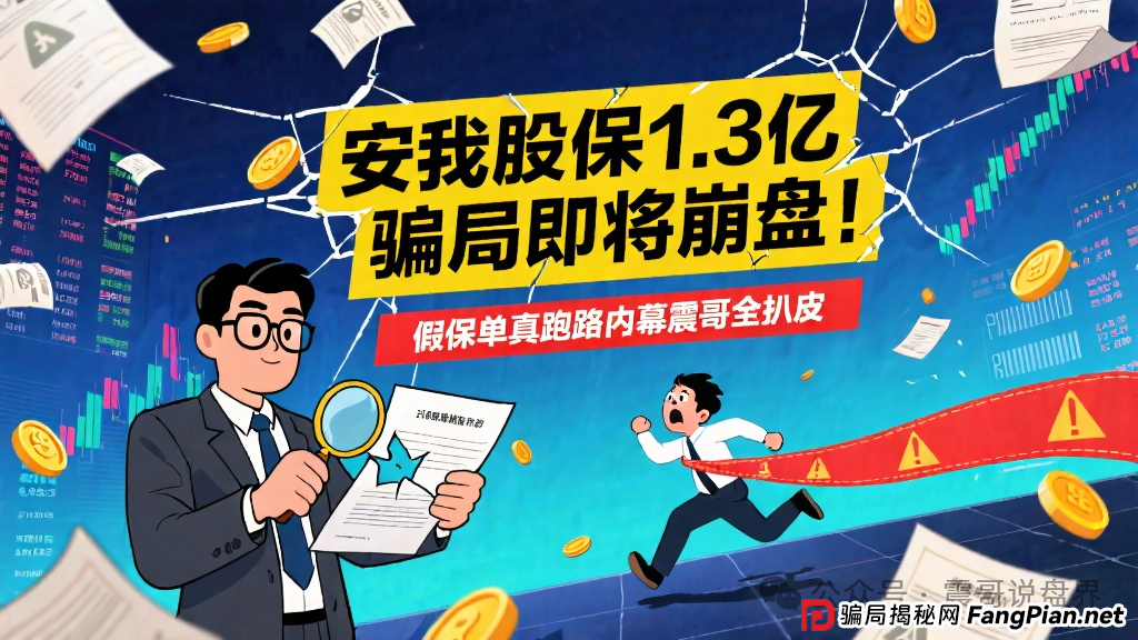 安我股保1.3亿骗局即将崩盘！假保单真跑路内幕震哥全扒皮(1)