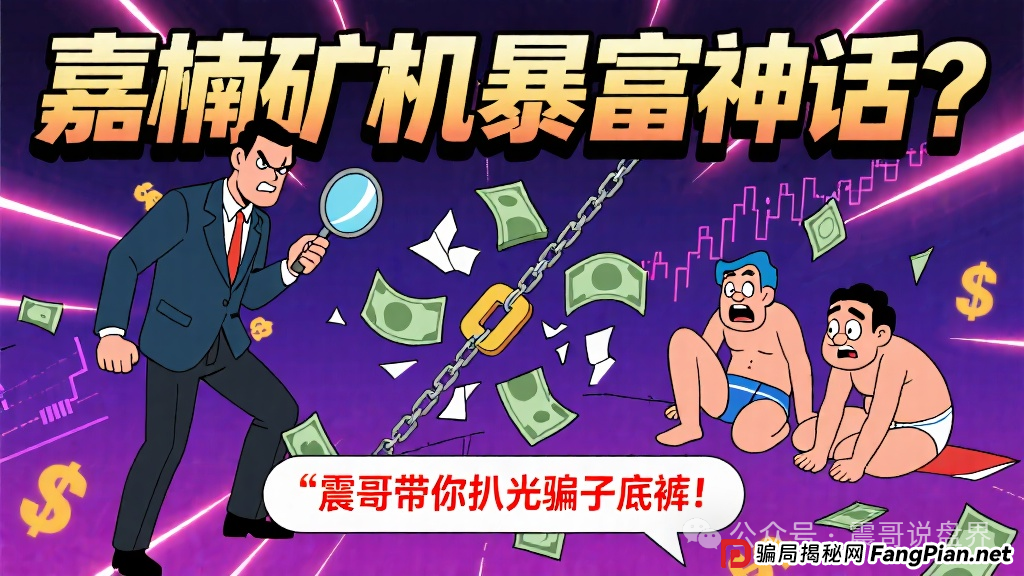 嘉楠矿机暴富神话?震哥带你扒光骗子底裤!(1) 嘉楠矿机暴富神话?震哥带你扒光骗子底裤!(1)