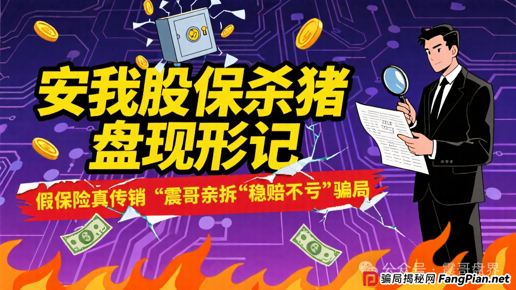 安我股保杀猪盘现形记:假保险真传销,震哥亲拆“稳赔不亏”骗局