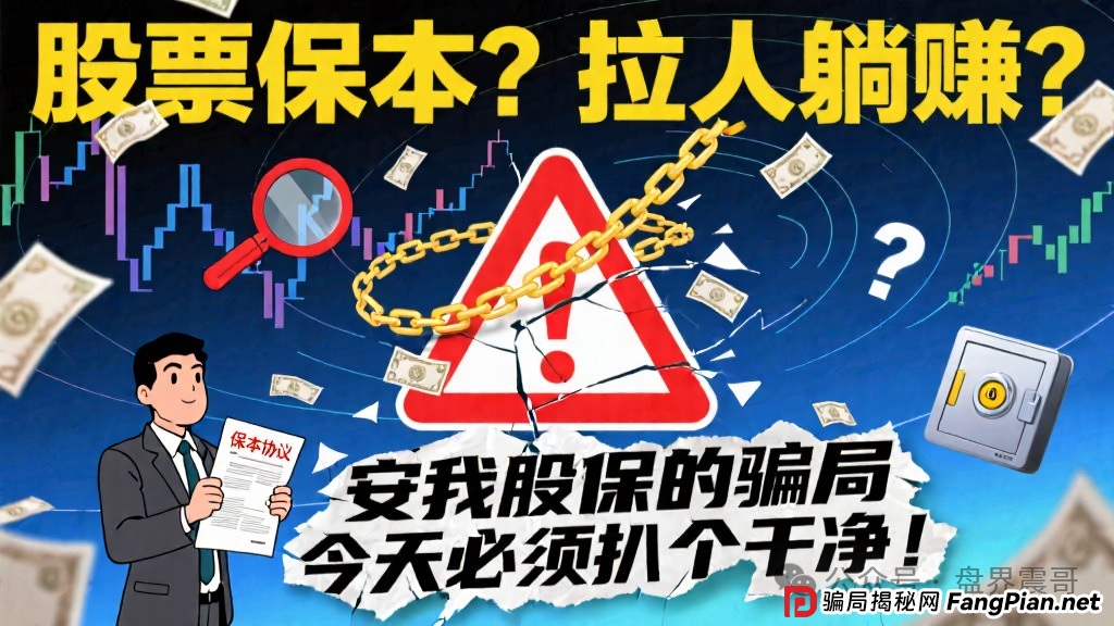股票保本?拉人躺赚?“安我股保”的骗局今天必须扒个干净!