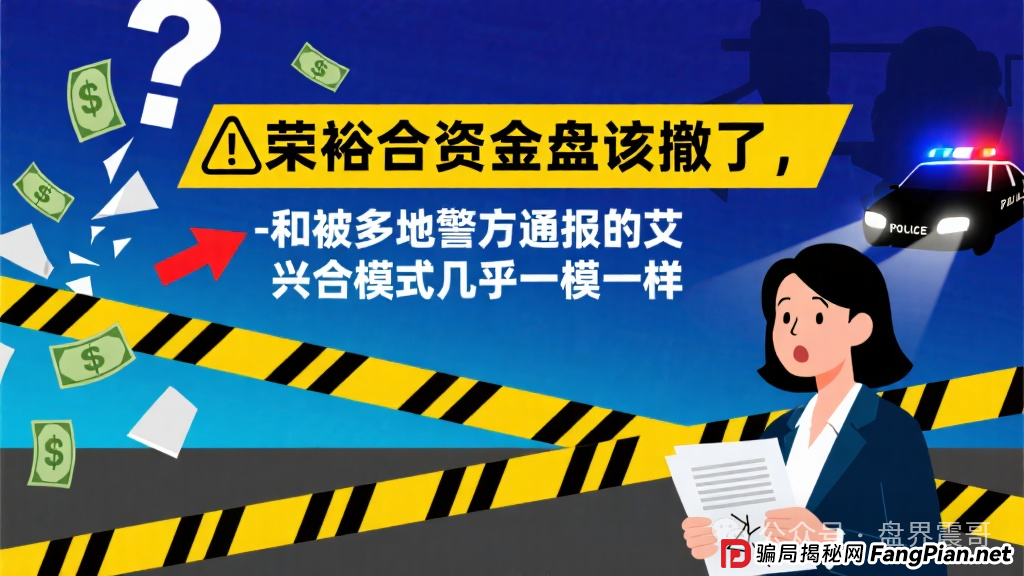 荣裕合资金盘该撤了,和被多地警方通报的艾兴合模式几乎一模一样!