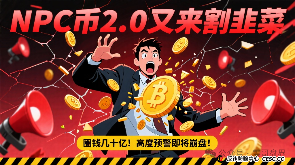 NPC币2.0又来割韭菜,圈钱几十亿,高度预警即将崩盘