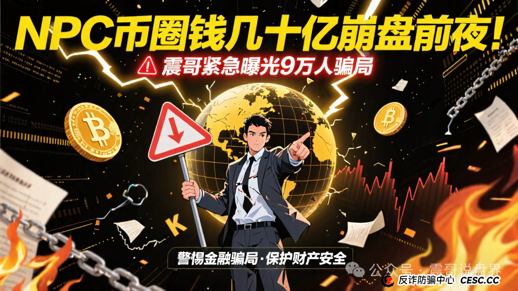 NPC币圈钱几十亿崩盘前夜!震哥紧急曝光9万人骗局