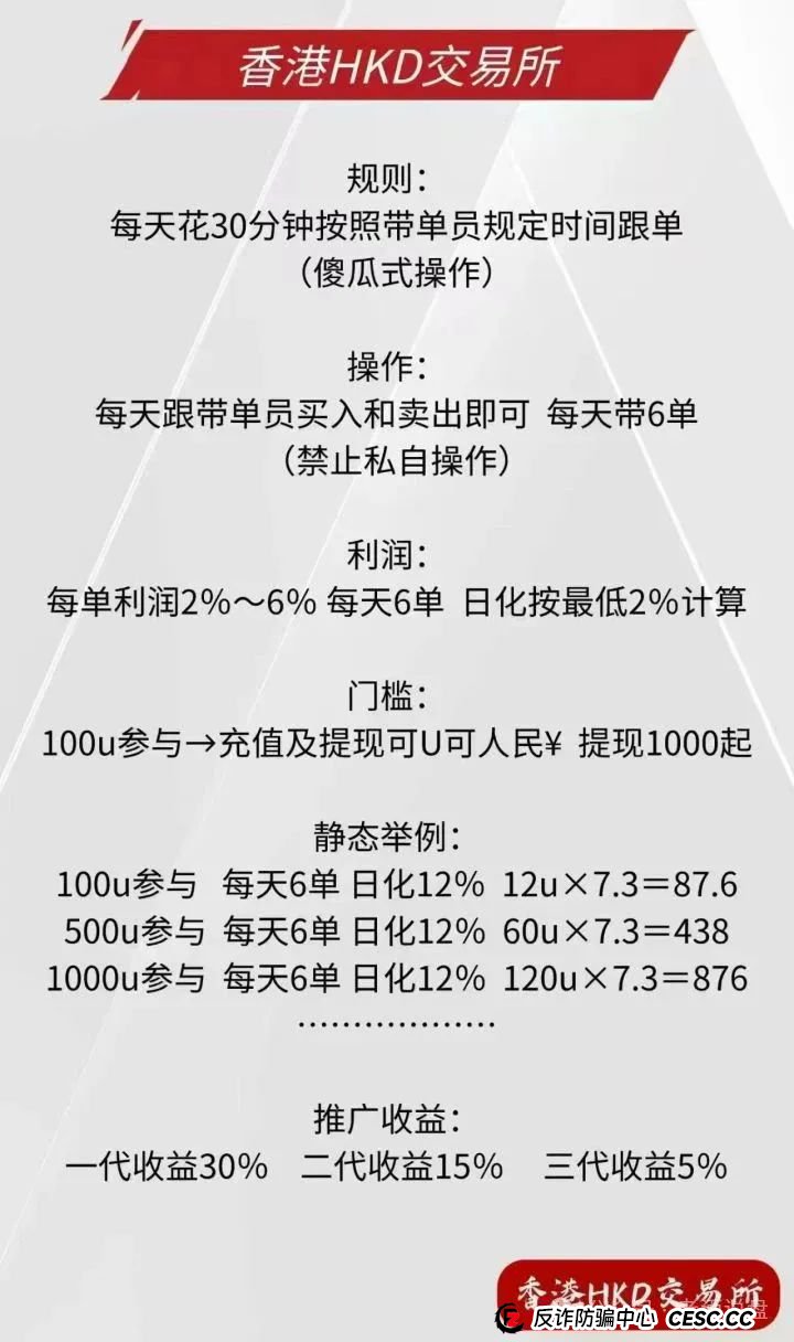 假冒“HKD ”交易所跟单，实则分红类短命盘，分分钟收割！速度下车吧！(4)