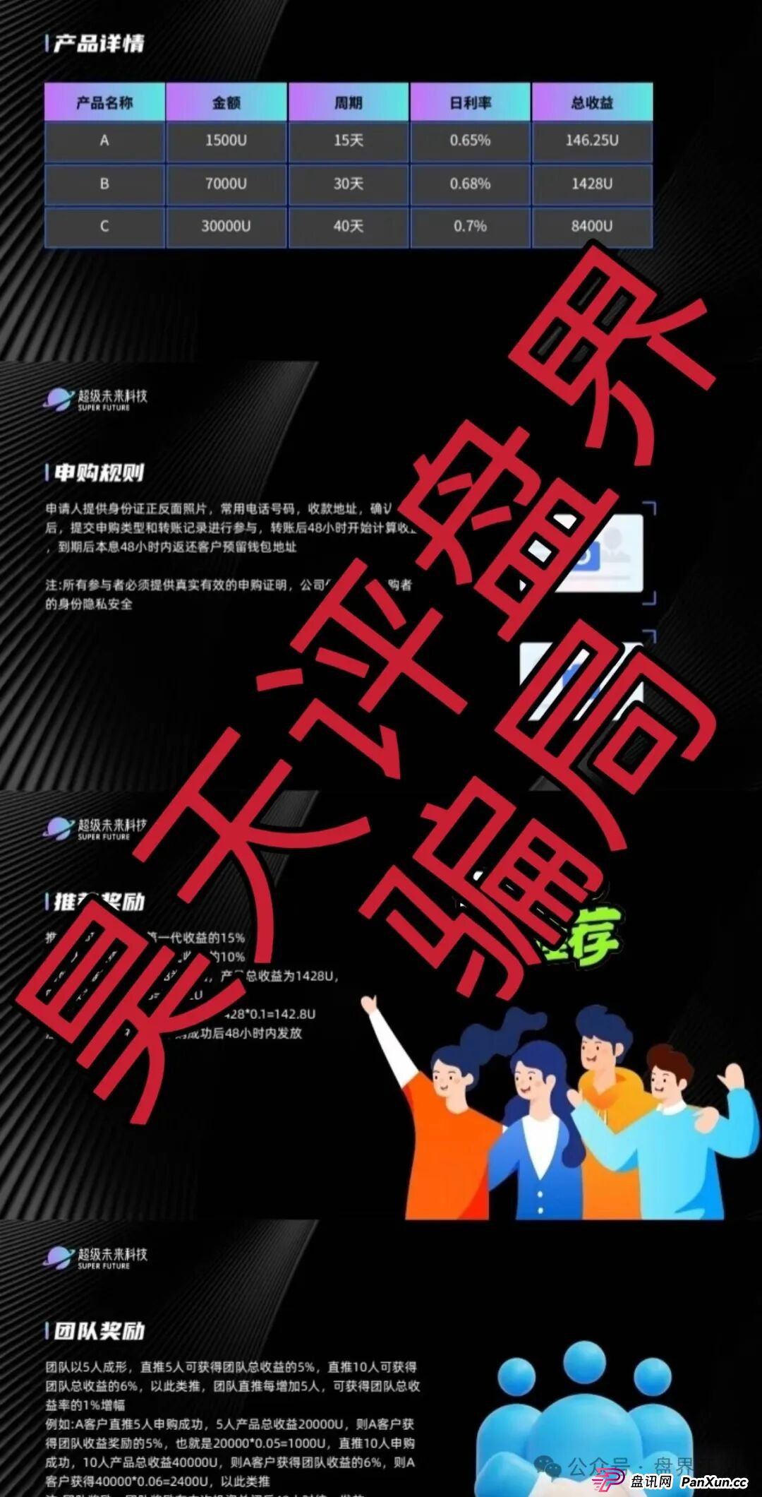 超级未来Super Future AI算力租赁又一个分红类资金盘骗局，小心个人信息泄露，高度预警，切勿上当受骗！(4)