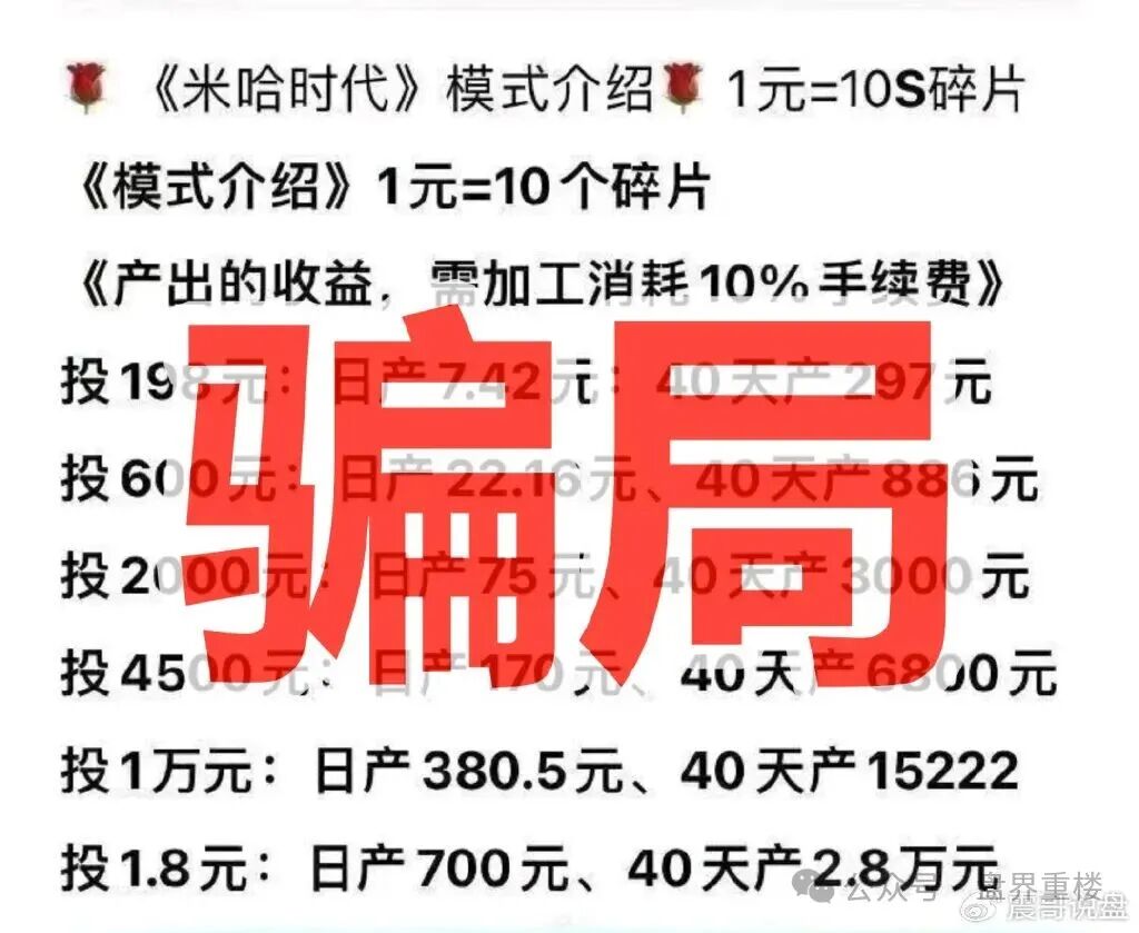 米哈时代分红类资金盘骗局,就是之前“万灵部落”和“欧贝电商”那帮人搞的,大量投诉文章,高度预警,即将崩盘跑路!(2) 米哈时代分红类资金盘骗局,就是之前“万灵部落”和“欧贝电商”那帮人搞的,大量投诉文章,高度预警,即将崩盘跑路!(2)