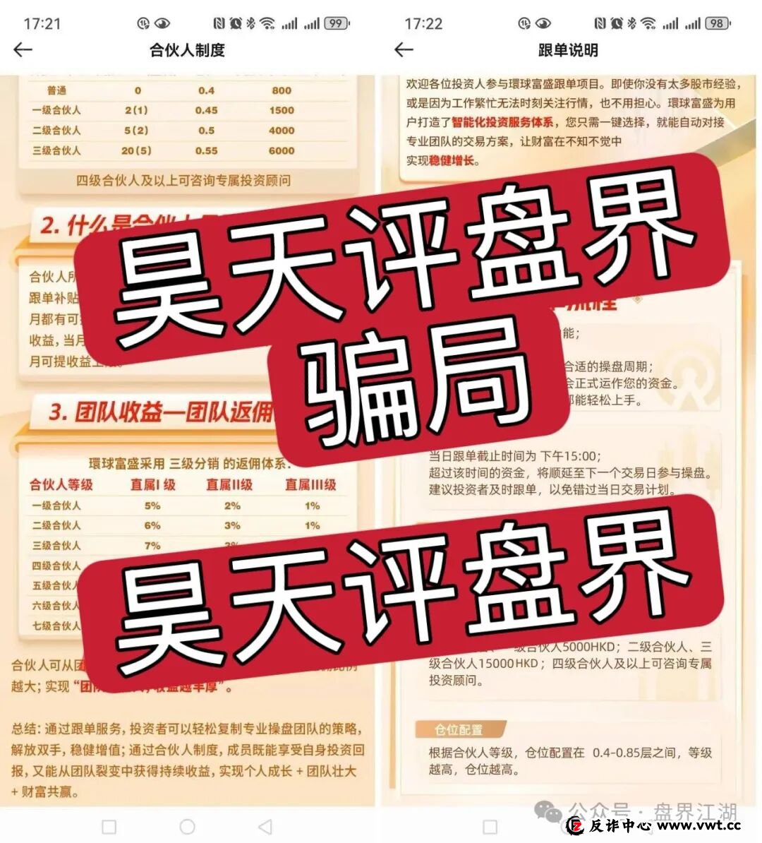 環球富盛又一个套牌冒充正规公司资料进行诈骗的股票跟单类资金盘骗局，高度
