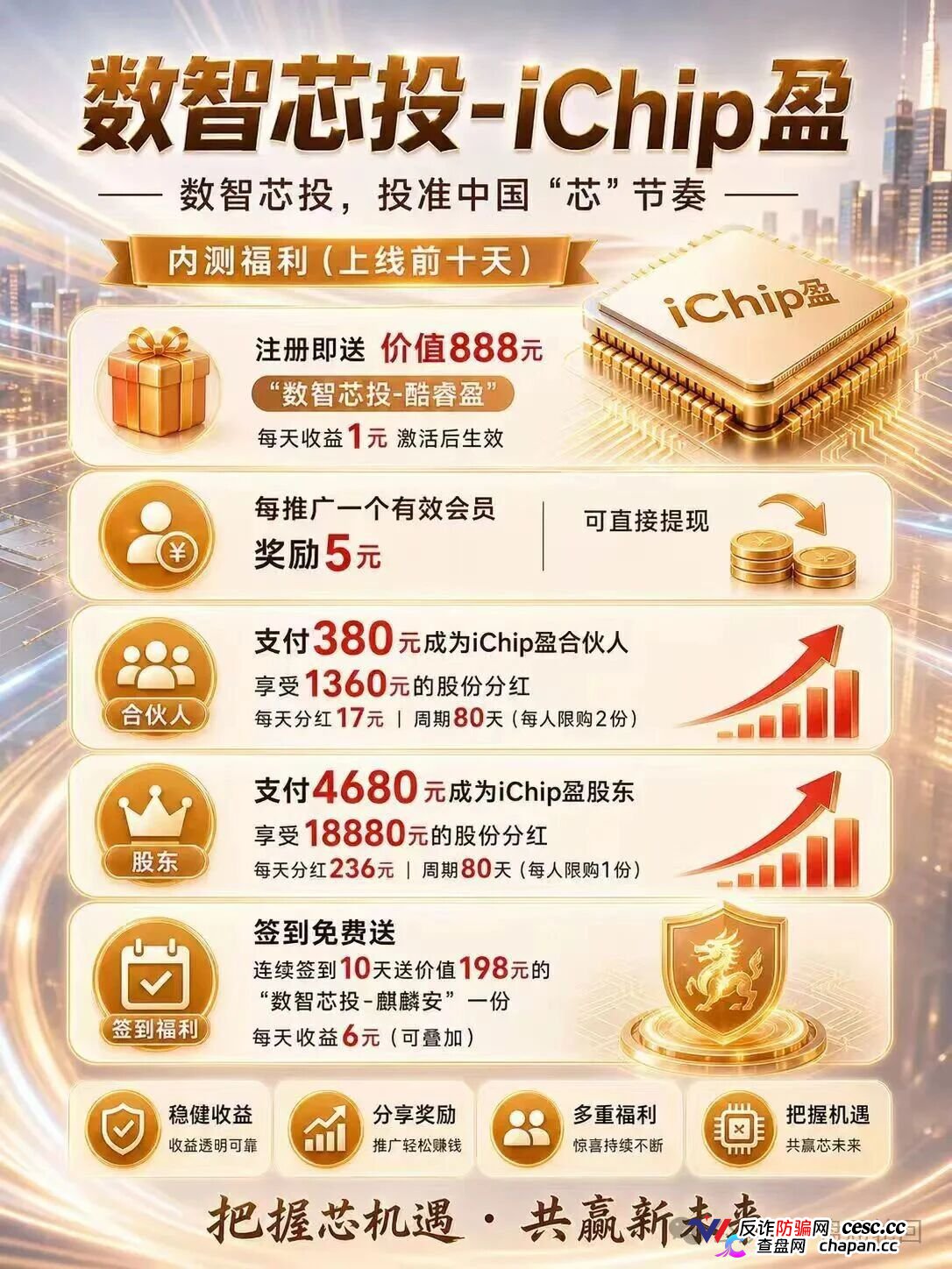 投5000日赚550,年化超4000%|数智芯投的“芯片投资”,买的不是芯片,是下一批韭菜的本金(4) 投5000日赚550,年化超4000%|数智芯投的“芯片投资”,买的不是芯片,是下一批韭菜的本金(4)
